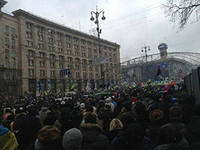 Евромайдан свернул пикет возле Генпрокуратуры. 5-тысячная колонна вернулась на Майдан